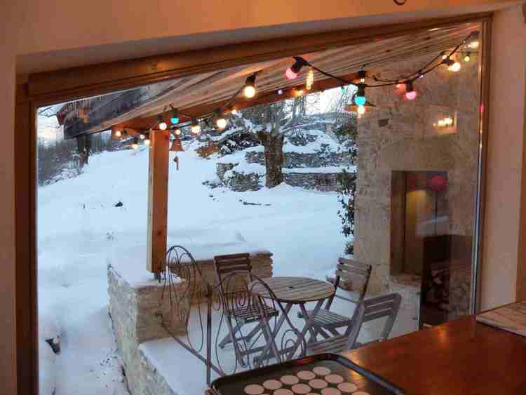 terrasse gîte dans le Vercors