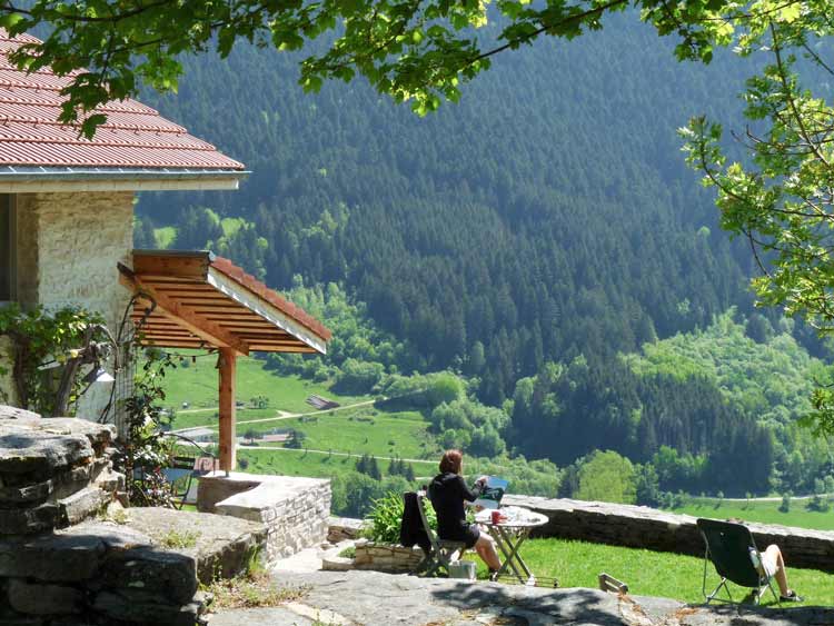 façade Gite vercors la ferme des glénats