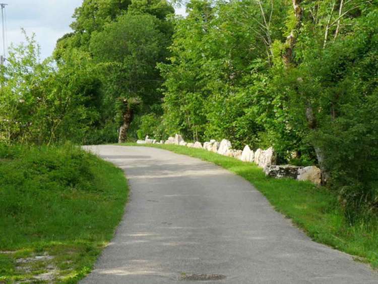 route vers la ferme des Glénats