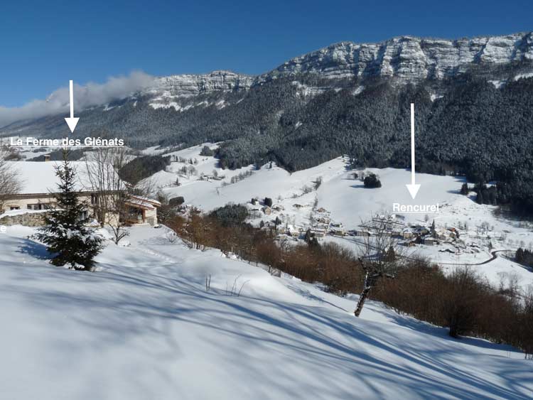 jour d'hiver au gîte