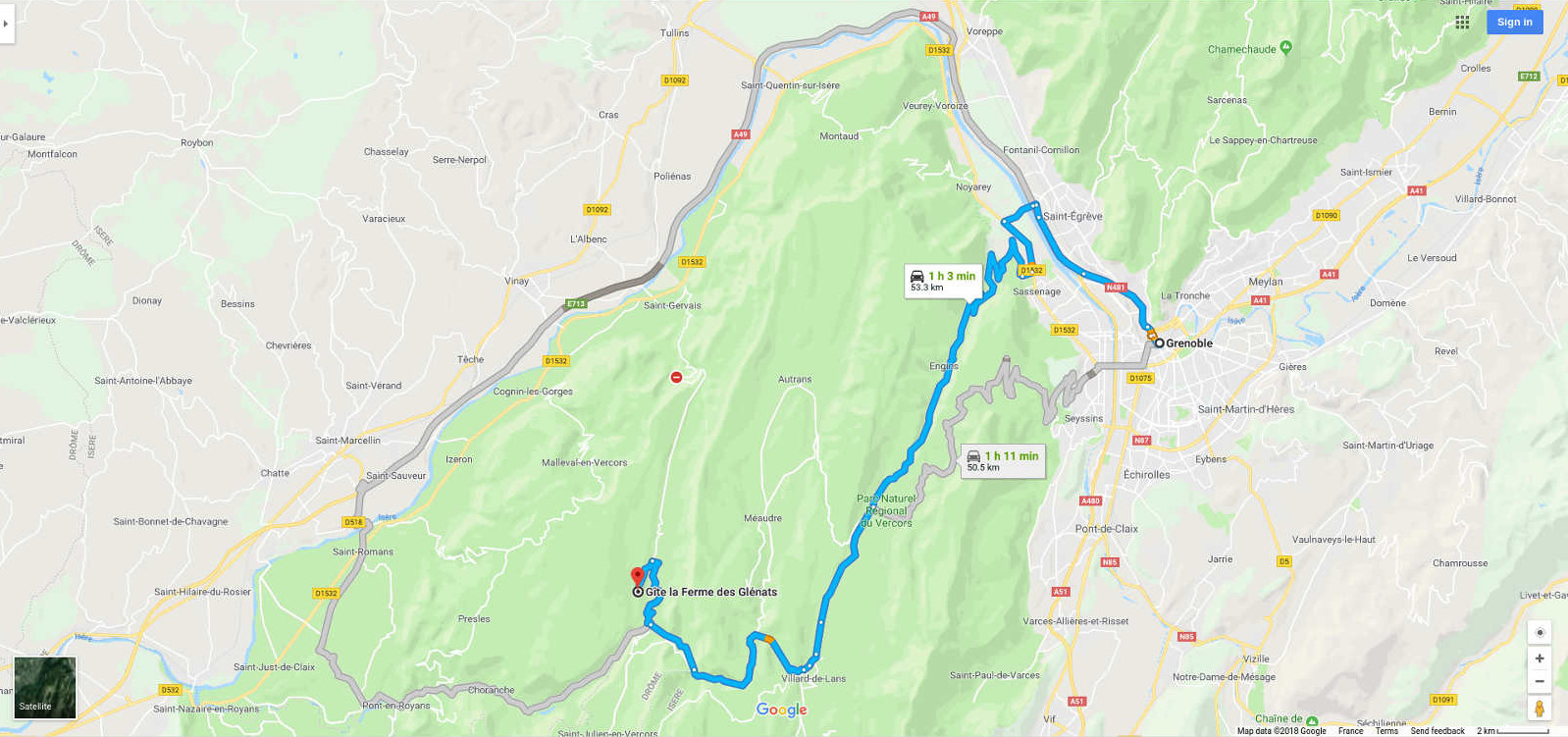 Location de vacances à proximité de Grenoble Vercors