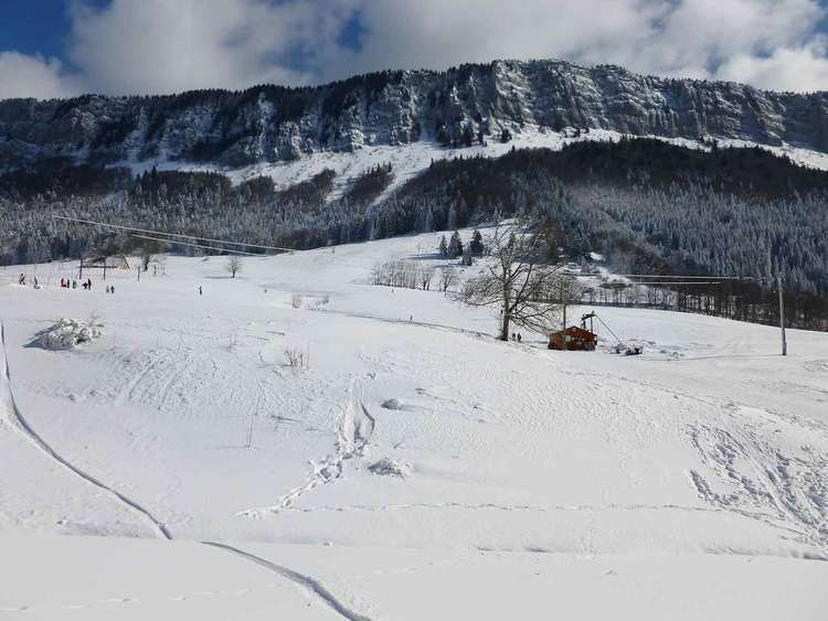 Le Col-de-Romeyère avec ses trois téléskis