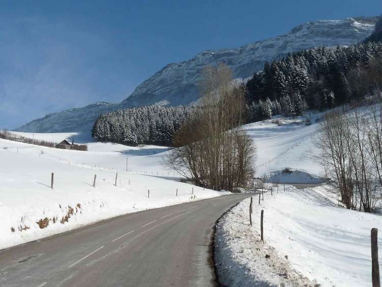 L'hiver les routes sont très bien déneigées à Rencurel