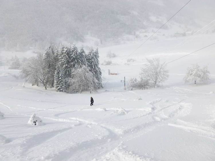 Snowboard au Col-de-Romeyère